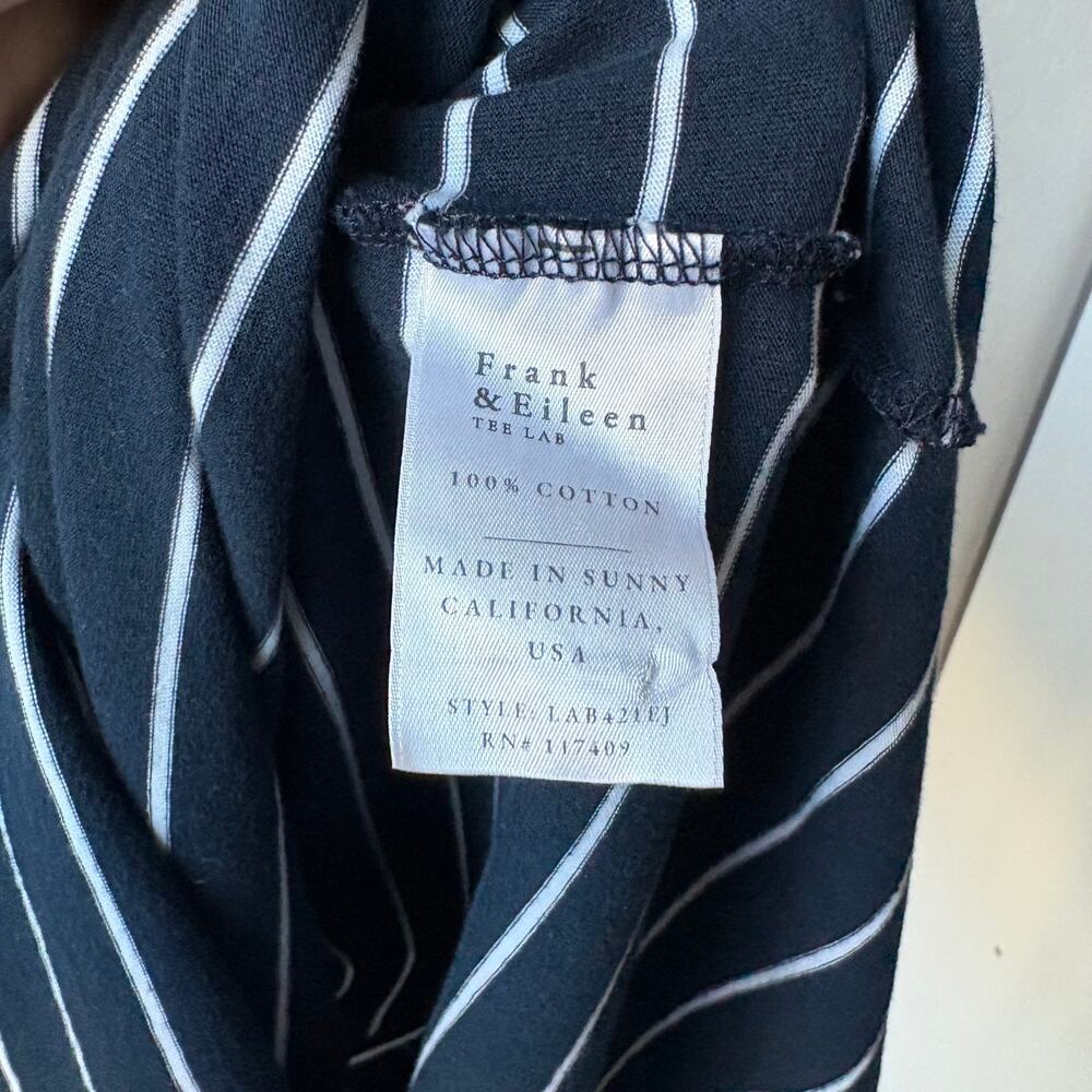 Frank & Eileen Navy and White Striped Midi Tank Dress - Picture 6 of 8